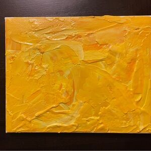 Abstract Yellow Canvas Art